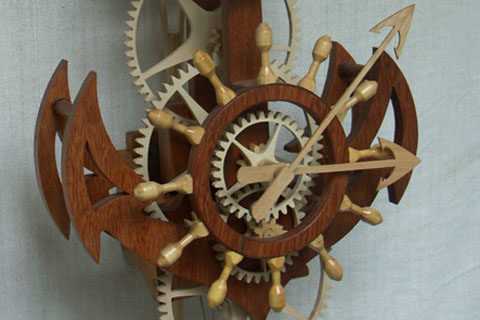 Horloge Marine Bois Roland Dutoya