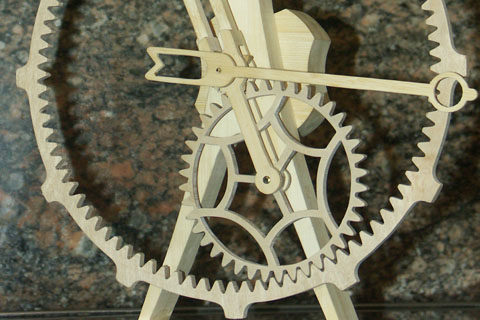 horloge Great wheel par Roland Dutoya artisan horloger